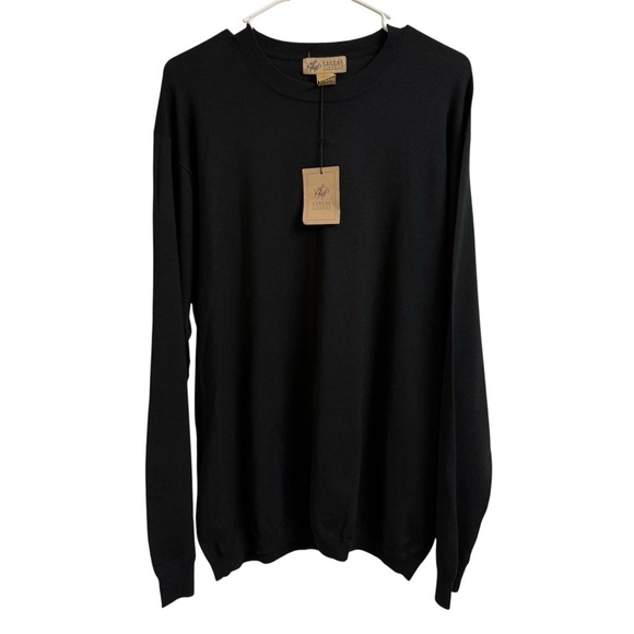 Lord & Taylor Other - Lord and Taylor Casual Classics Men Size XXL Black Silk Blnd Long Sleeve Sweater